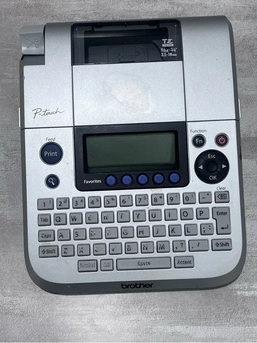 Brother P-touch PT-1830 Desktop Thermal Label Maker Qwerty Keyboard LCD Screen